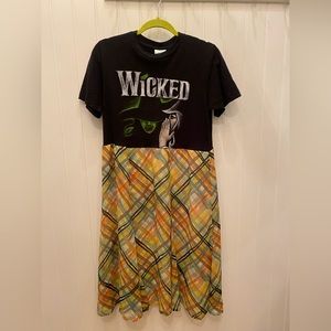 Sold One of a kind, Upcycled, Handmade T-Shirt dress! Wicked Broadway T-shirt w/
